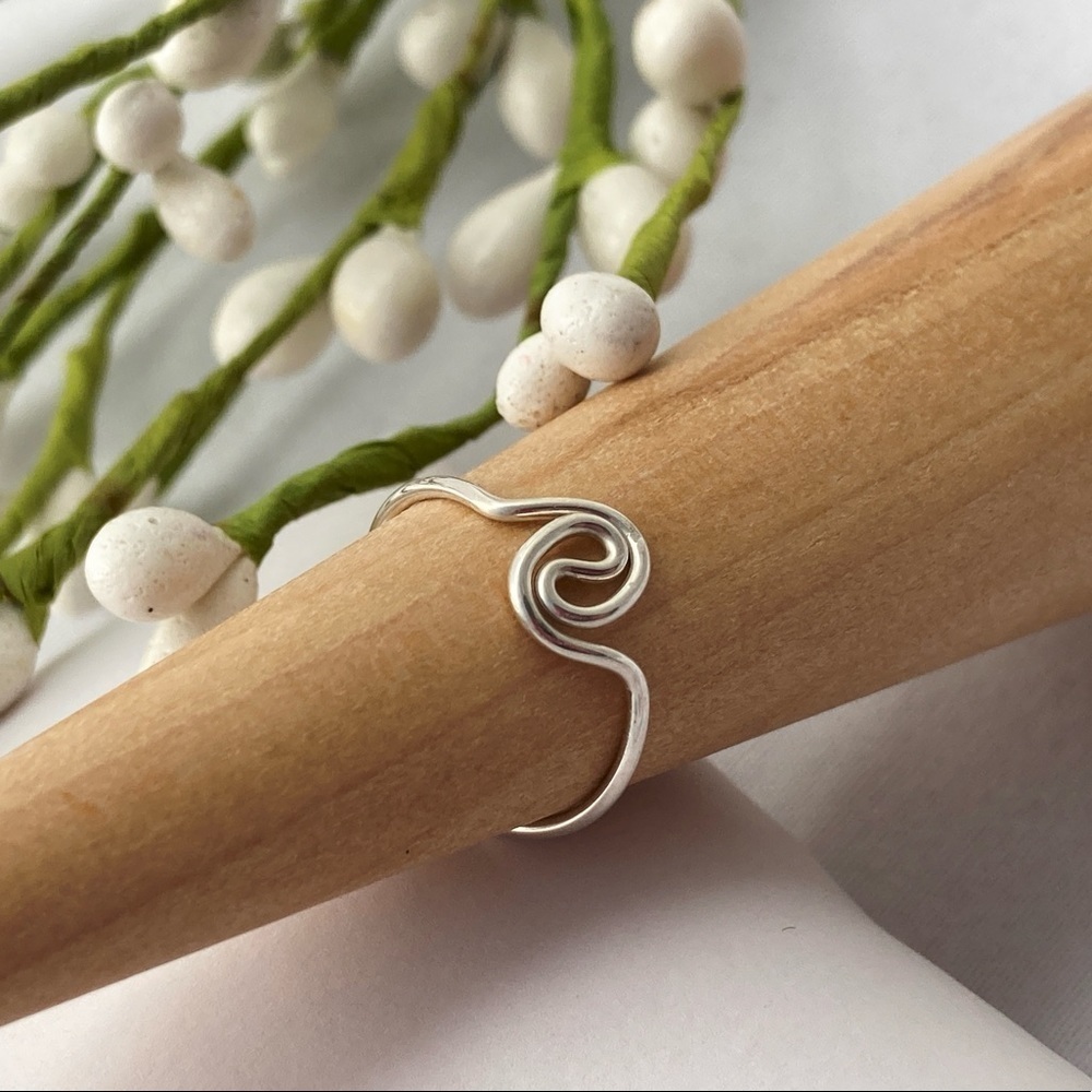 Toe Ring Sterling Yin Yang - Picture 2 of 12
